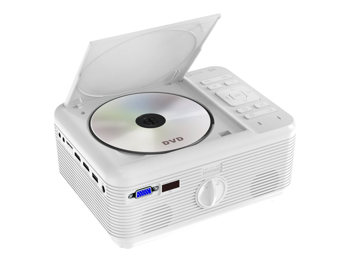 RCA WVGA LCD Projector with DVD Player - White - RPJ140