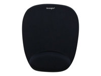 Kensington Foam Mouse Pad Black with Cushioned Wrist Rest 62384