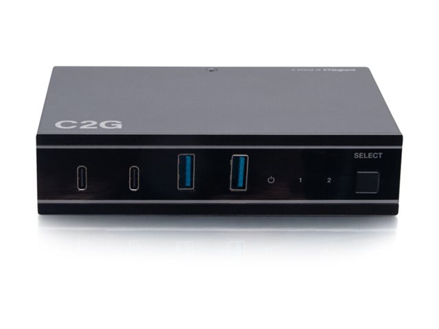 C2G 2x4 USB-C Switch with 2 USB-C Inputs to 2 USB-C and 2 USB-A Device Ports - USB 3.2 GEN 1 (5GBPS) - USB periferní sharing switch - 4 porty – foto 4