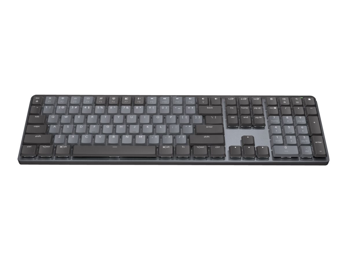 Logitech Master Series MX Mechanical keyboard QWERTY US graphite Input Usage / lifestyle Left-angle 72755