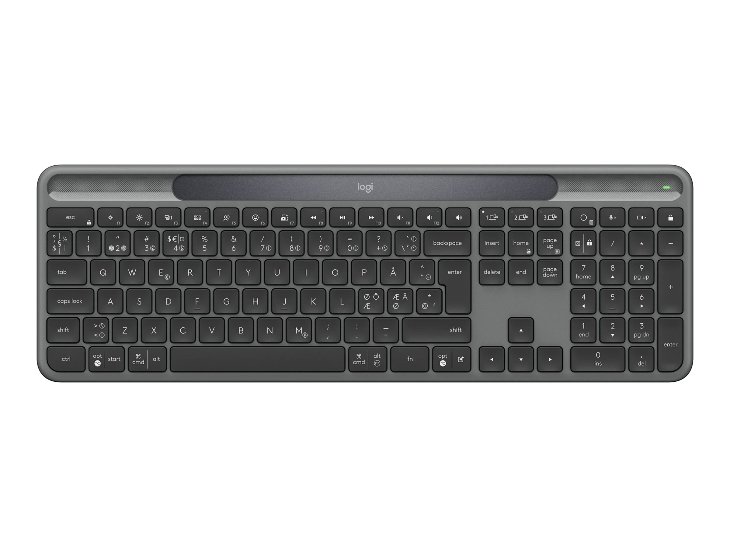 LOGI Slim Solar+ Keyboard Graphite (PAN)