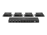 Kit Extender Splitter 4 Ports HDMI 4K30 & IR avec Loop Out, Cat.6 70m