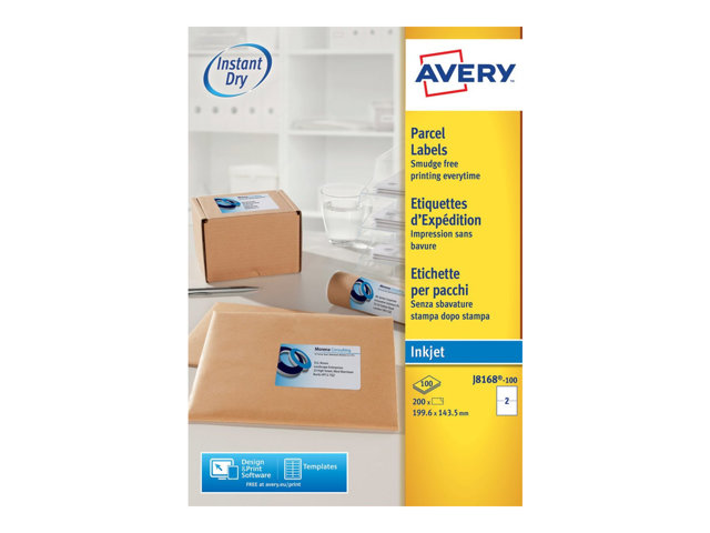 Avery Inkjet Address Labels 200 Labels 1996 X 1435 Mm