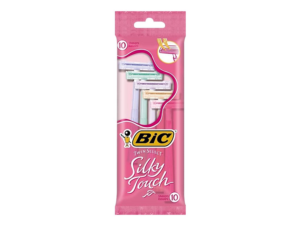 BIC Lady Shaver Razors for Women Single Blade | Disposable Razors 12 Ct |  Razors for Women Sensitive Skin | Womens Razors for Shaving Bikini Area 