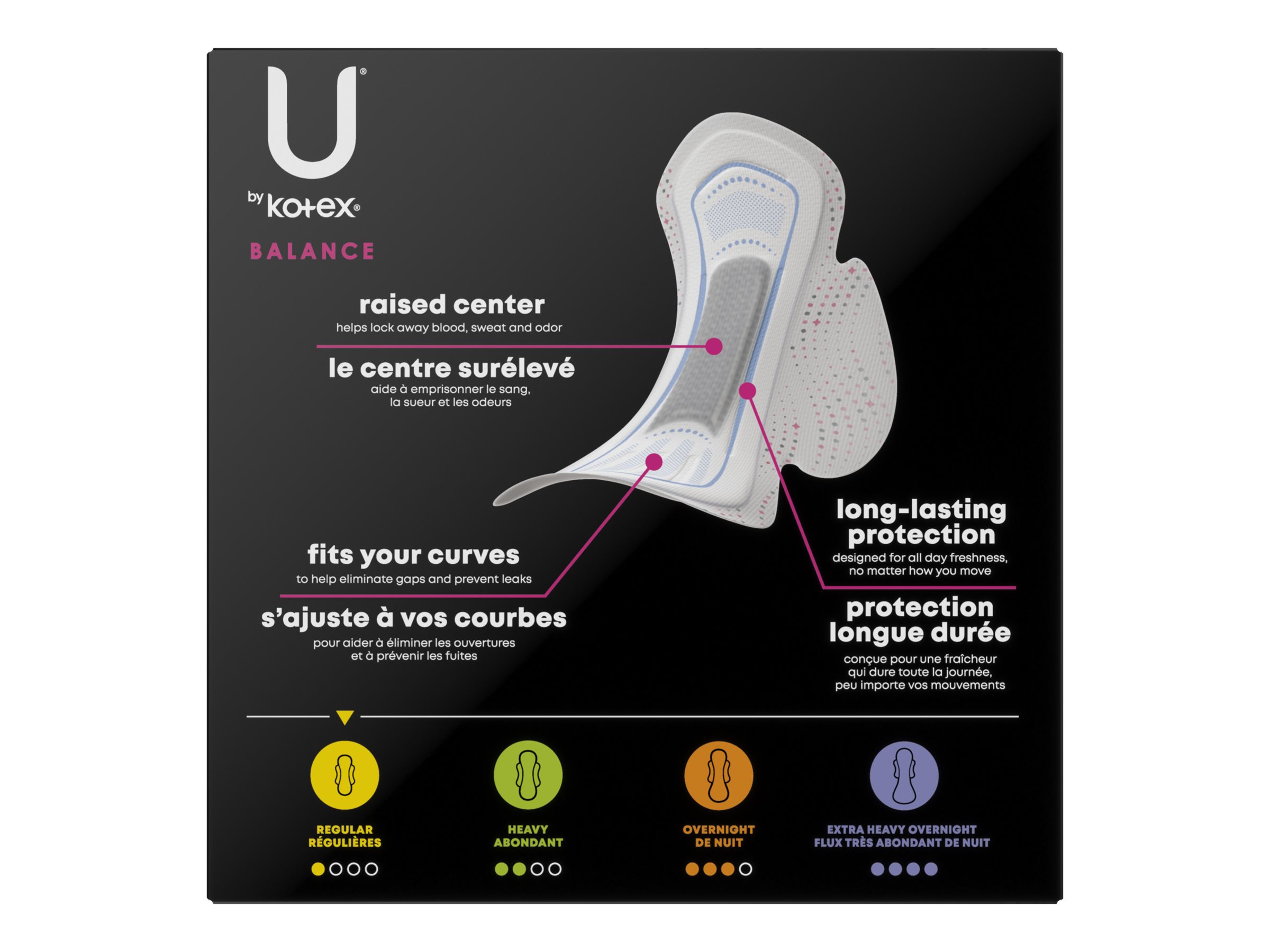 U by Kotex Balance Ultra Thin Sanitary Pad - Regular - 50 Count