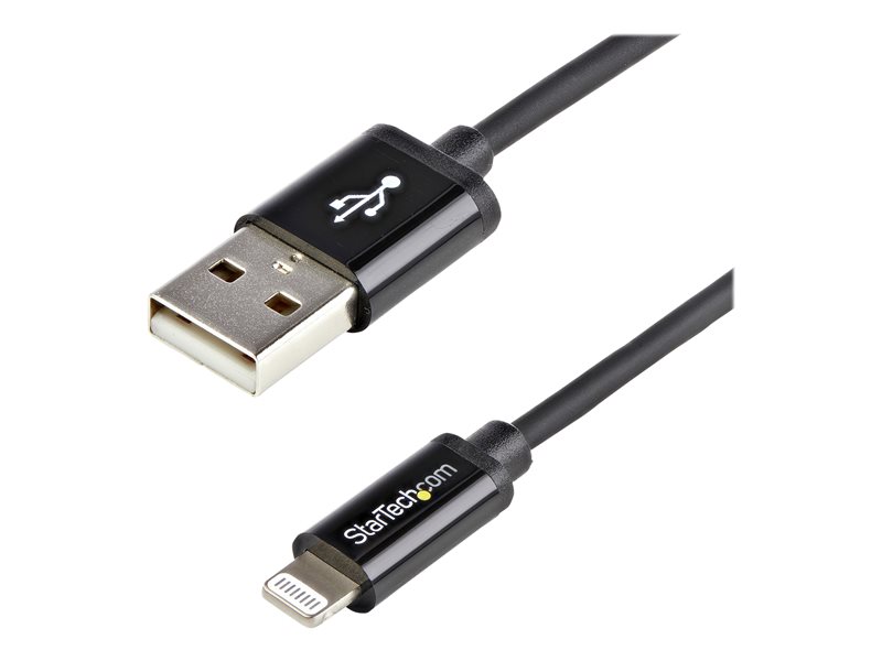 StarTech.com Cble Lightning vers USB de 2 m - Noir