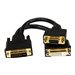 StarTech.com DVI I to DVI D and VGA Splitter, 8in, Wyse Compatible, DVI Video Splitter Cable for Dual Monitor Setup (DVI92030202L)