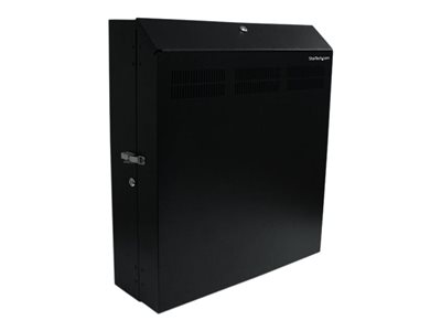 StarTech.com Wall-Mount Server Rack with Dual Fans and Lock - Vertical ...