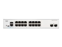Cisco Catalyst 1300-16T-2G - switch - 16 ports - Managed - rack-mountable
