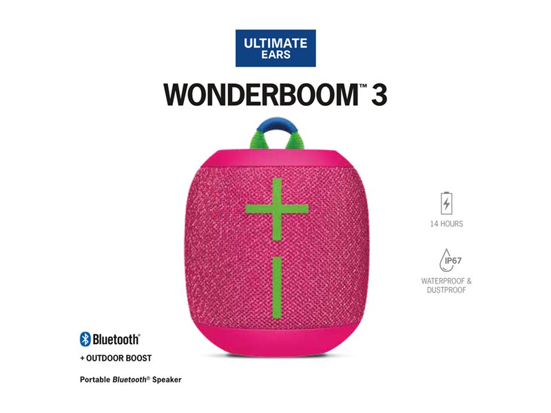 LOGI ULTIMATE EARS WONDERBOOM 3 PINK