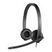 Logitech H570e Wired Headset, Stereo Headphones with Noise-Cancelling Microphone, USB, in-Line Controls with Mute Button, Indicator LED, PC/Mac/Laptop