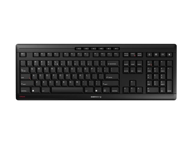 CHERRY STREAM KEYBOARD WIRELESS - klávesnice - US mezinárodní - černá Vstupní zařízení – foto 2
