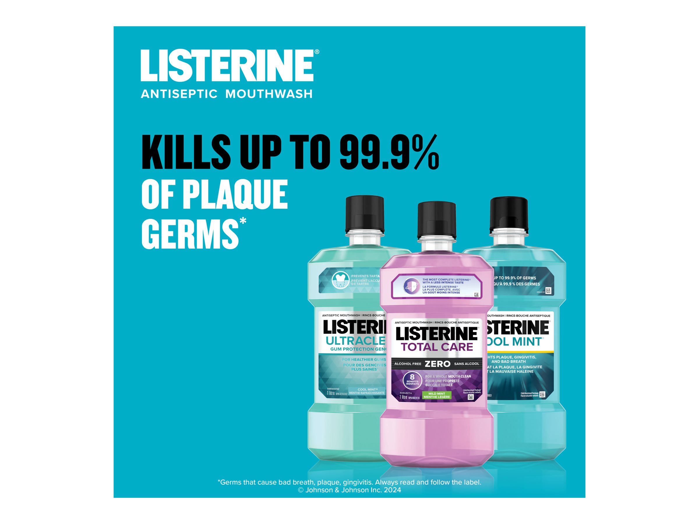 Listerine Mouthwash - Cool Mint - 1L