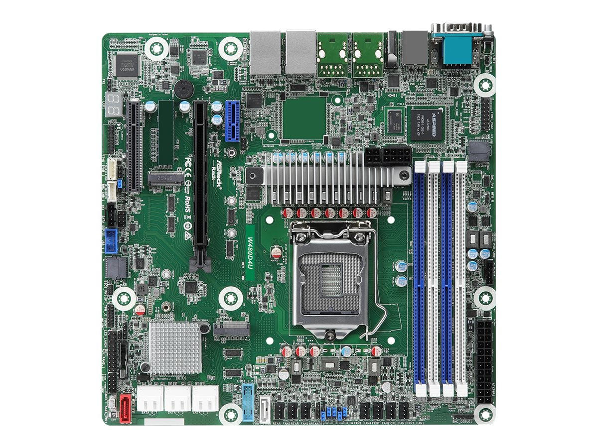 ASRock Rack W480D4U - Motherboard
