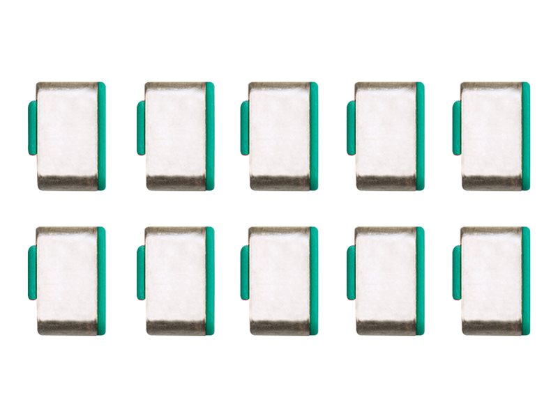 Bloqueurs de port USB Type C, vert, 10 pièces