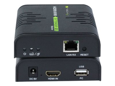 8054529028214 - TECHly 120m HDMI KVM EXTENDER over Network Cable - Sender und Empfänger - KVM- Audio-Extender - 10Mb LAN 100Mb LAN GigE USB 20 HDMI