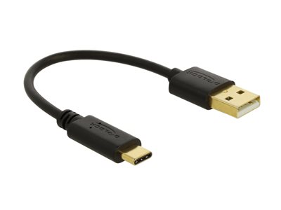 DELOCK USB Ladekabel Typ-A zu USB Type-C 15 cm