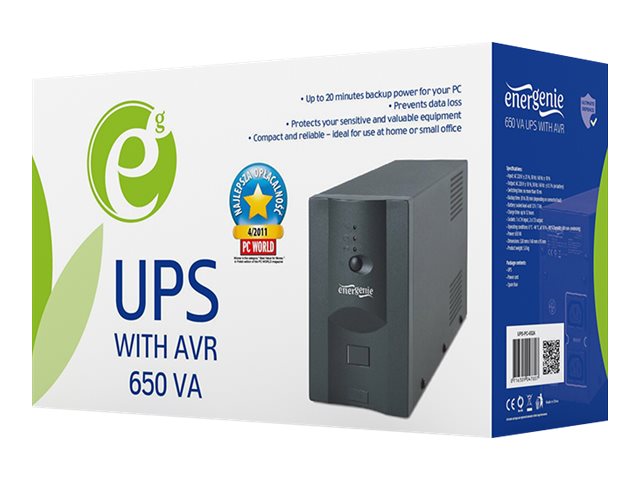 UPS ENERGENIE LINE-INTERACTIVE 650VA 2X IEC 230V OUT