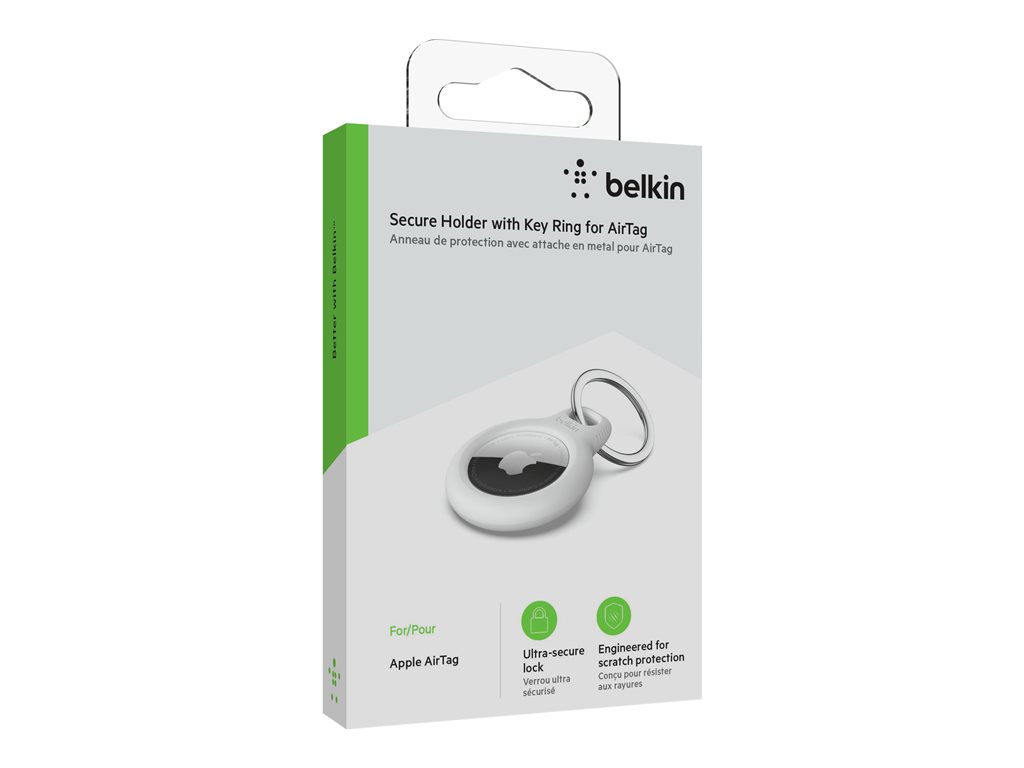 BELKIN AirTag Holder with Keyring White