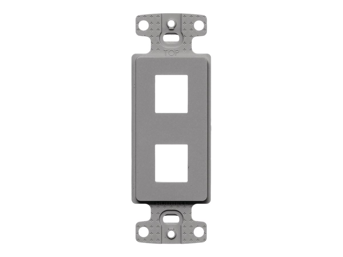 Hubbell NETSELECT Decorator Keystone Frame
