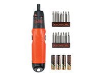 BLACK+DECKER A7073-XJ Skruetrækker 1.5V 4 batterier inkluderet