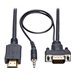 Tripp Lite HDMI to VGA + Audio Active Converter Cable, HDMI to Low-Profile HD15 + 3.5 mm (M/M), 1920 x 1200/1080p @ 60 Hz, 6 ft.