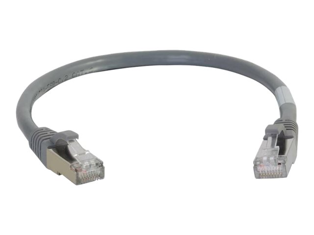 C2G Cat6a Booted Shielded (STP) Network Patch Cable - patch kabel - 5 m - šedá – foto 3