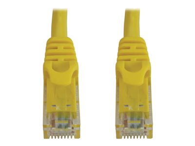 Eaton Tripp Lite Series Cat6a 10G Snagless Molded UTP Ethernet Cable (RJ45 M/M), PoE, Yellow, 100 ft. (30.5 m)