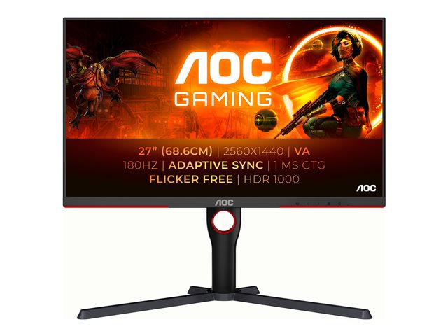 AOC Gaming Q27G3XMN/BK - LED monitor - QHD - 27" -