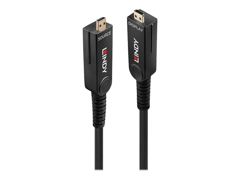 LINDY 10m Fibre Optic Hybrid Micro-HDMI