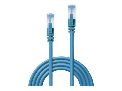 C ble réseau Bleu Cat.6A S/FTP LSZH, 1m
