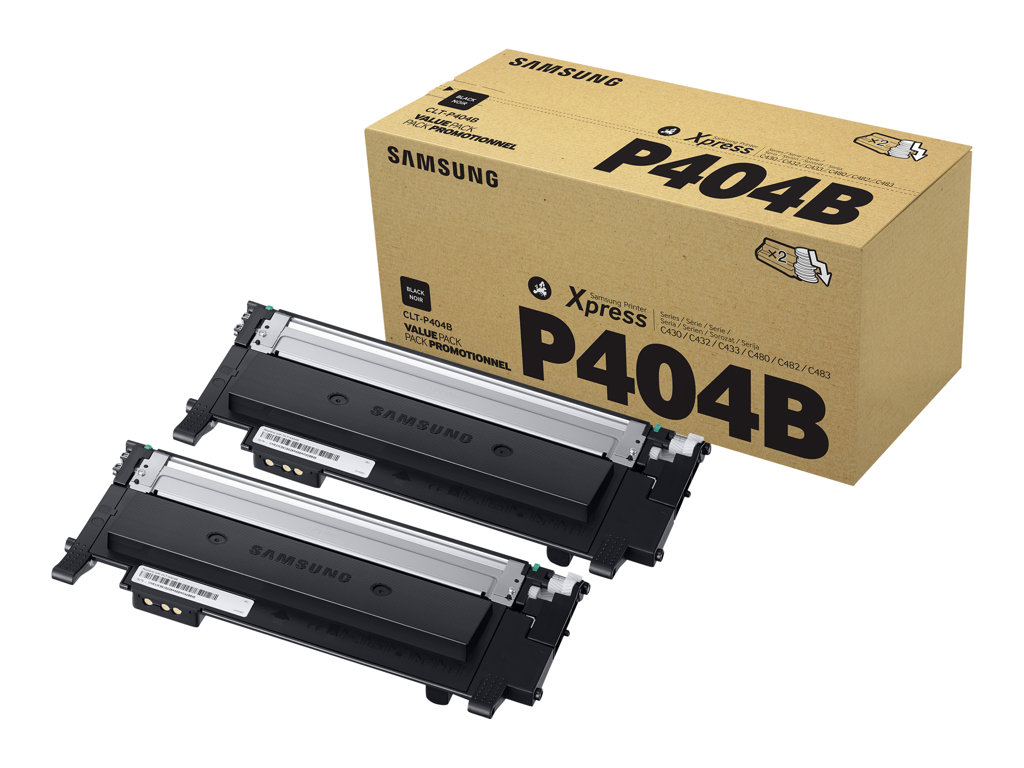 SAMSUNG CLT-P404B/ELS 2-pk Blk Toner
