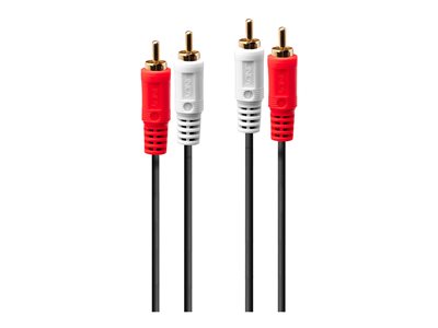 C ble audio Premium 2x RCA m le vers 2x RCA m le, 2m
