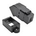 Eaton Tripp Lite Series Mini DisplayPort to DisplayPort All-in-One Keystone/Panel Mount Angled Adapter (F/F), Black