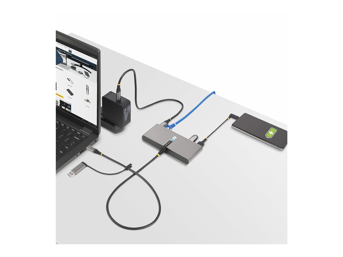 StarTech.com 2-Port USB-C/USB-A Hub with GbE and RS232 Serial, 2x USB-A - rozbočovač - 2 porty – foto 8