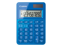 Canon LS-100K - Desktop calculator - 10 digits - solar panel, battery - metallic blue