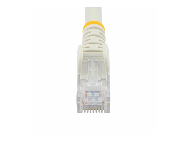 Startech 100ft CAT6 Ethernet Cable, 10 Gigabit Snagless RJ45 650MHz 100W PoE Patch Cord, CAT 6 10GbE UTP Network Cable w/Strain Relief, White, Wiring 
