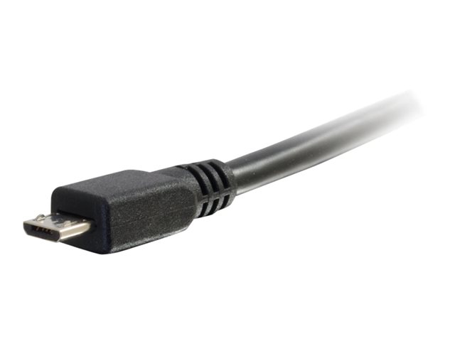C2G 6.6ft USB to Micro B Cable - USB A to Micro USB Cable - USB 2.0 - M/M - kabel USB - USB do Micro USB typ B - 2 m – foto 3