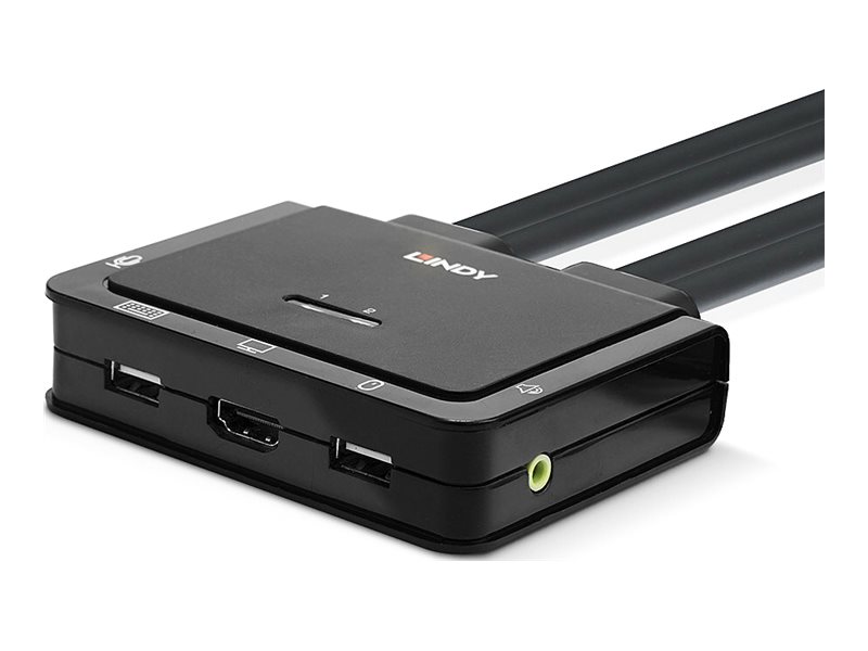 LINDY HDMI KVM Switch 2 Port USB 2.0