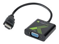 TECHly Videoadapter HDMI / VGA / audio 15cm Sort