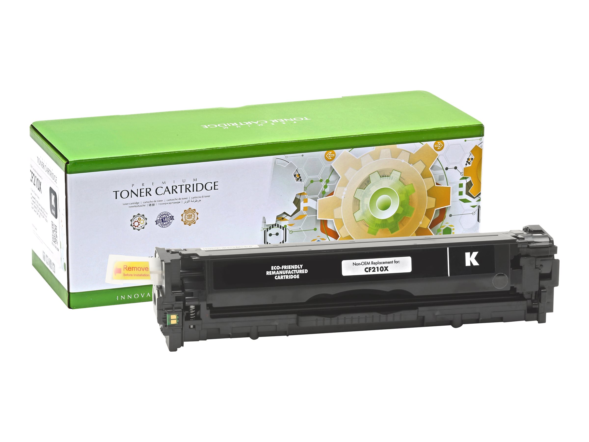 STATIC Toner cartridge compatible with HP CB540A/CE320A/CF210A black remanufactured 2.200 pages