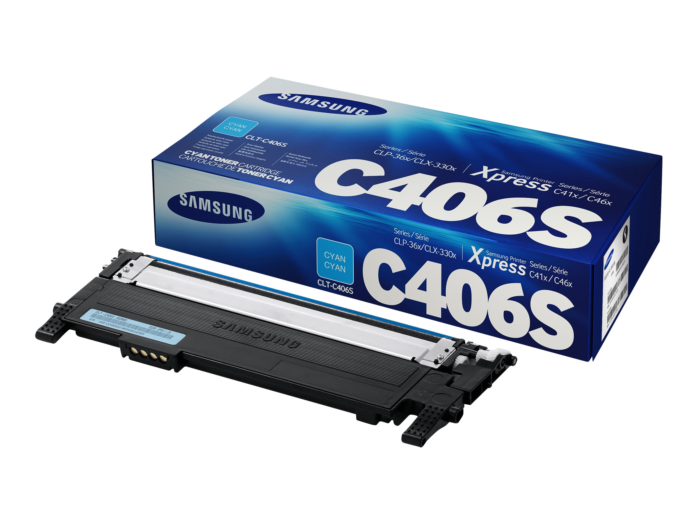 Samsung CLT-C406S Cyan 1000 sider Toner ST984A | Stort urval, priser och snabb leverans