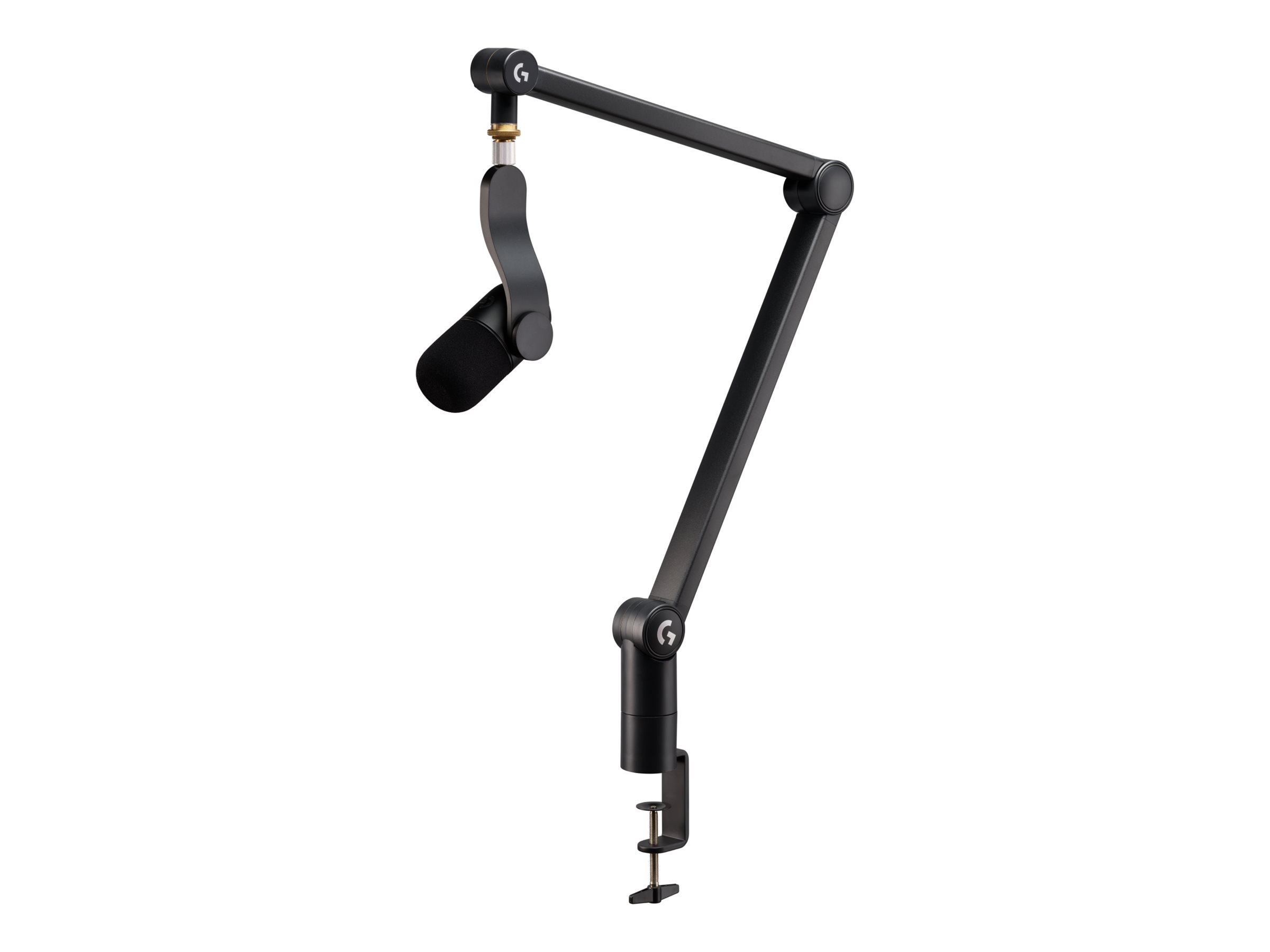 Logitech G Yeticaster GX Dynamic LIGHTSYNC RGB Gaming Microphone and Premium Broadcast Boom Arm, Black