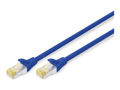 DIGITUS CAT 6A S/FTP Patchkabel, 0,5m, blau - DK-1644-A-005/B