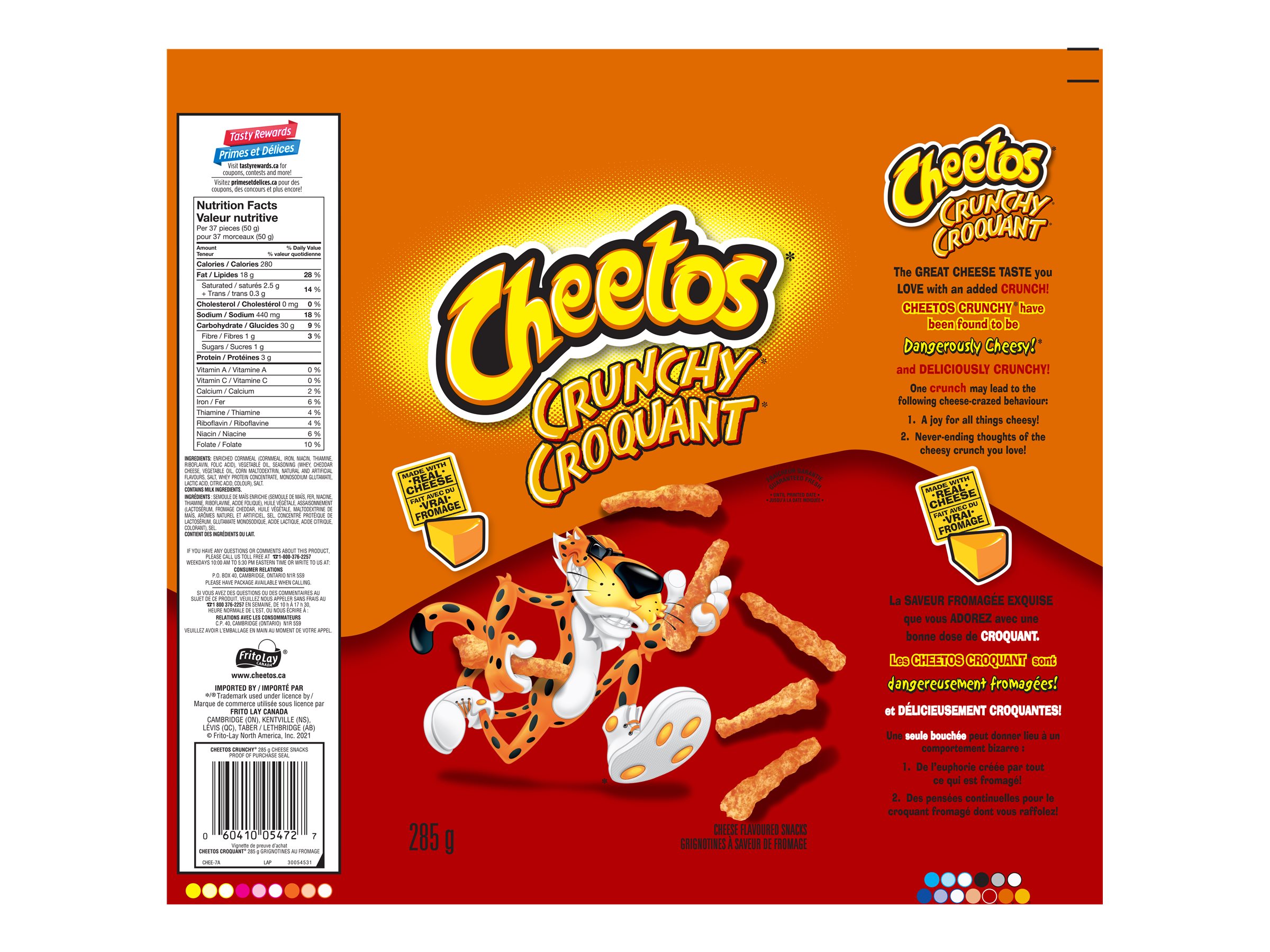 Cheetos Crunchy Cheese Flavored Snacks - 285g