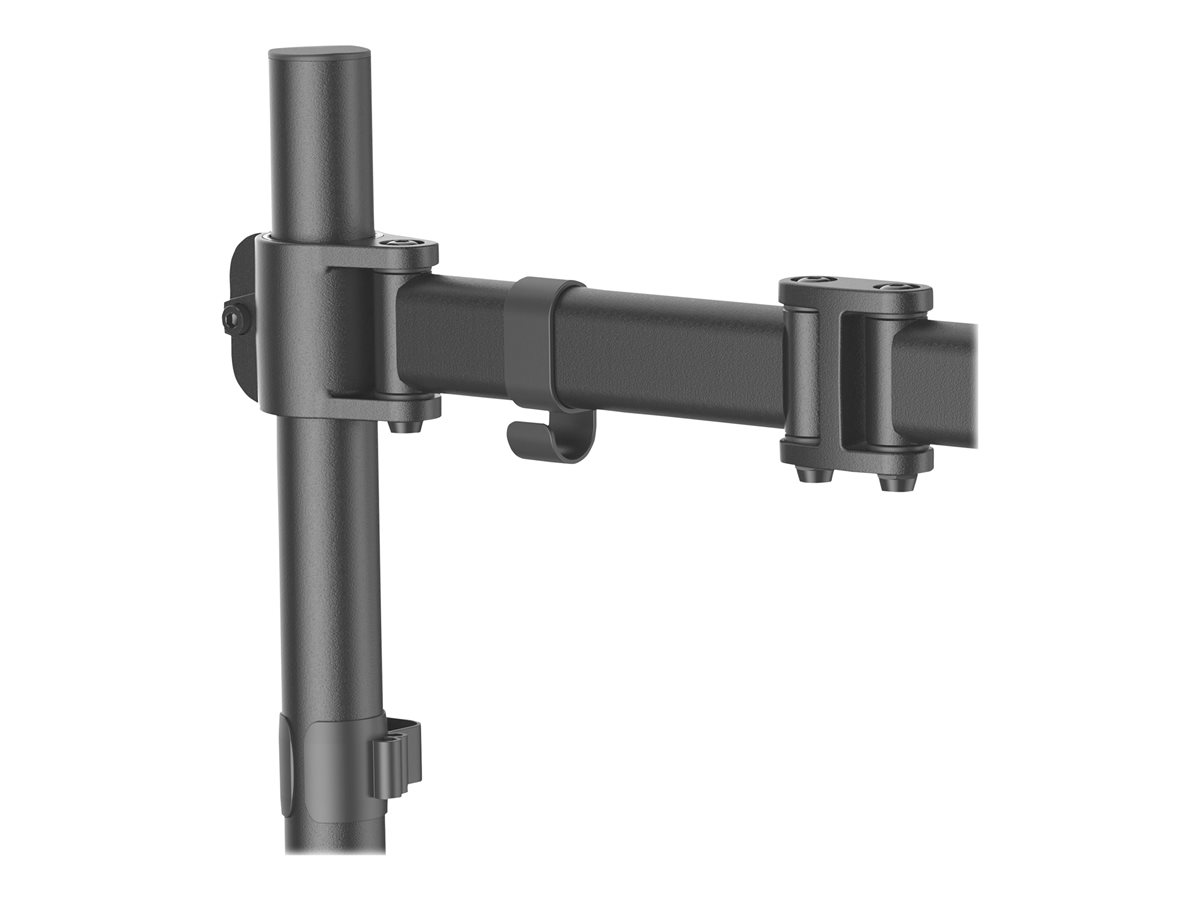 StarTech.com Desk Mount Monitor Arm for up to 34" VESA Compatible Displays, Articulating Pole Mount with Single Monitor Arm, Ergonomic Height Adjustable, Desk Clamp or Grommet, Black - Small Footprint Design (ARMPIVOTB) nastavitelné rameno - pro Displej LCD – foto 3