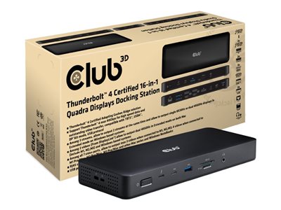 Club 3D 16-in-1 - Docking station