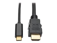 Tripp Lite USB C to HDMI Adapter Cable Converter UHD Ultra High Definition 4K x 2K @ 30Hz M/M USB Type C, USB-C, USB Type-C 6ft 6' - external video adapter - black