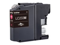 Brother LC233M High Yield magenta original ink Product shot Right-angle 76400