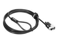 Kensington NanoSaver Combination - Security cable lock - black - for ThinkCentre M75t Gen 2; ThinkPad L13 Yoga Gen 3; T14s Gen 3; X13 Gen 3